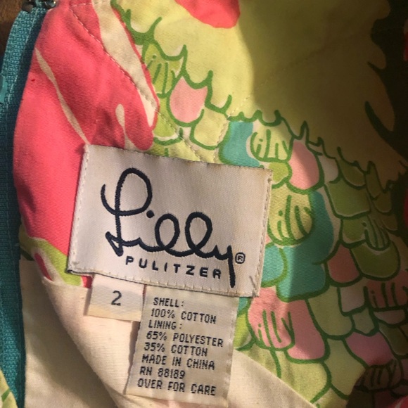 Lilly Pulitzer Floral Dress with Lace Detail - Picture 10 of 10